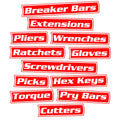 auto hand tools red