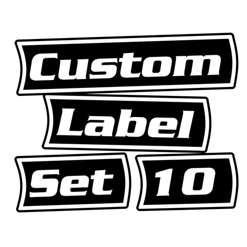 Custom Toolbox Pack 10 labels (black)
