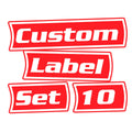 Custom Toolbox Pack 10 labels (red)