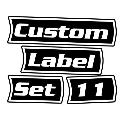 Custom Toolbox Pack 11 labels (black)