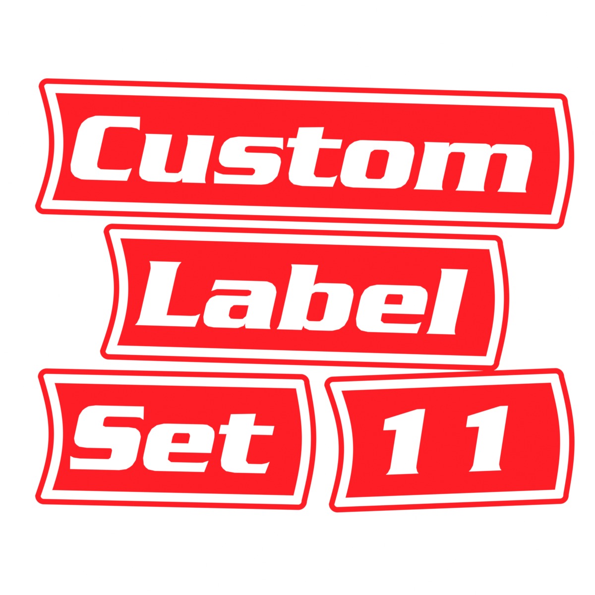 Custom Toolbox Pack 11 labels (red)
