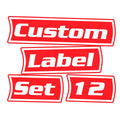 Custom Toolbox Pack 12 labels (red)