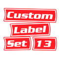 Custom Toolbox Pack 13 labels (red)