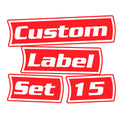 Custom Toolbox Pack 15 labels (red)