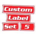 Custom Toolbox Pack 5 labels (red)