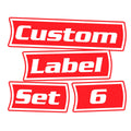 Custom Toolbox Pack 6 labels (red)