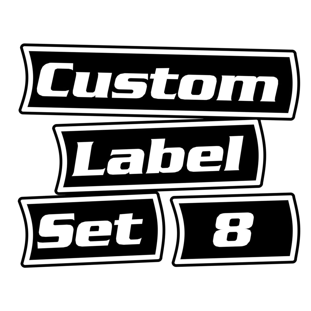 Custom Toolbox Pack 8 labels (black)