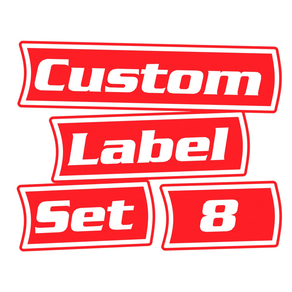 Custom Toolbox Pack 8 labels (red)