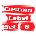 Custom Toolbox Pack 8 labels (red)